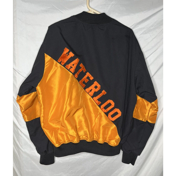 Waterloo Illinois High School Jacket Coat Cotton Size XL USA Made 1980s 1990s - Picture 1 of 7